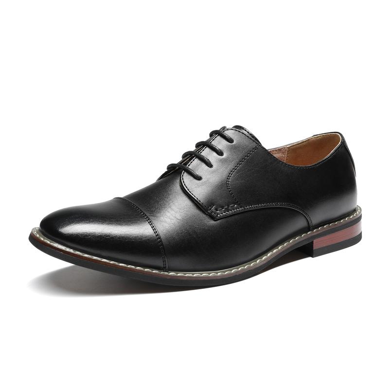 Bruno Marc Men's Formal Oxford Lace Up Shoes Square Toe