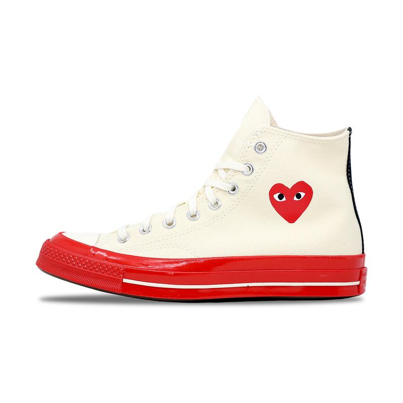 Converse Chuck Taylor All-Star 70 Hi CDG PLAY White Red (A01794C) Size 8-12