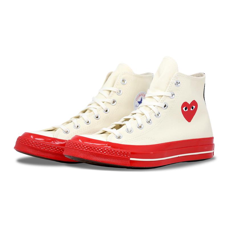 Converse Chuck Taylor All-Star 70 Hi CDG PLAY White Red (A01794C) Size 8-12