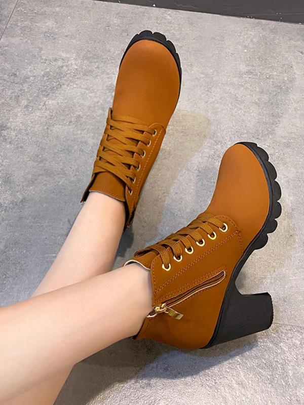 Women's Fashionable Rhinestone Decorated Belted Design Boots, Casual Comfortable Round Toe Ankle Boots for Fall & Winter, All-match Commuter Shoes for Work & Daily Wear