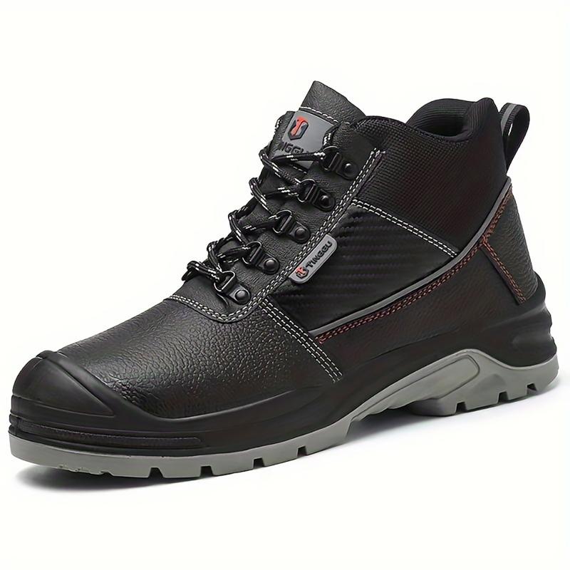 Mens Water Resistant Work Boots Indestructible Steel Toe Safety Shoes Closed Footwear Walking