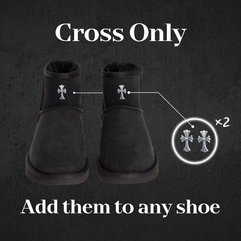 Silver Cross Accessories - for Clogs & Shoes (Sold as a Set of 2)