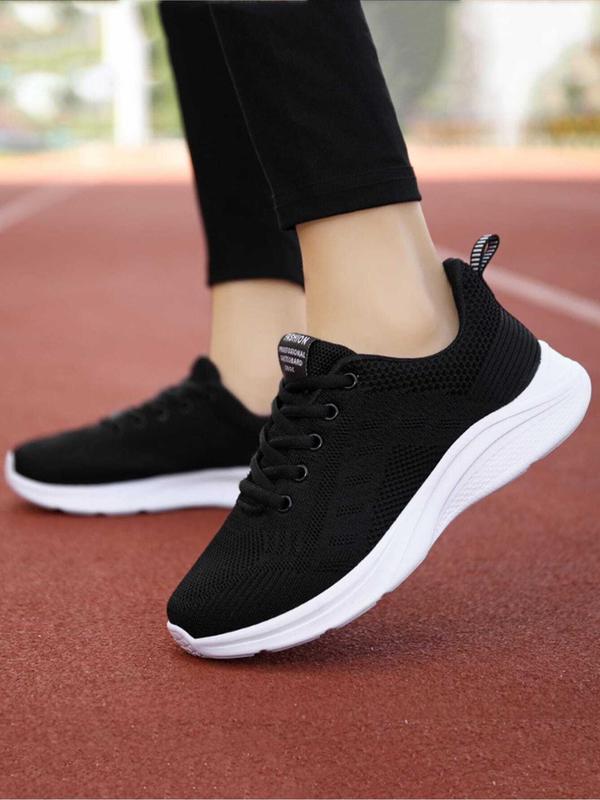 Women's Summer 2024 Lace-up Sneakers, Breathable Mesh Running Shoes, Casual Comfortable Lightweight Sports Shoes, Walking Summer Shoes for Daily Back To School Wear