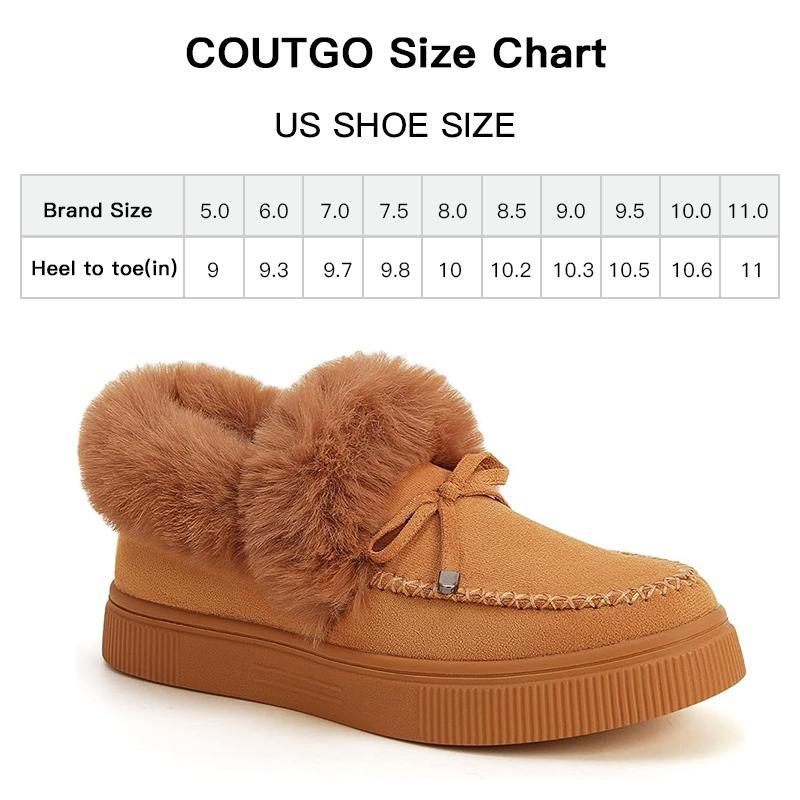 Women's Platform Warm Moccasin Slippers Slip On Loafer Plush Shoes Anti Slip Flat Walking Loafers Faux Fur Snow Boots  Soft and comfortable suede slippers for women B2G510