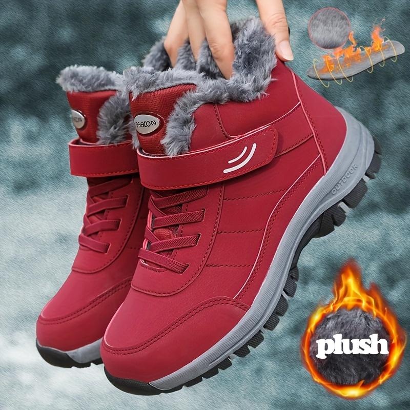 Cotton Shoes Winter Velvet Thickened Warm Ladies Waterproof Snow Boots Coldproof Cotton Boots For The Elderly And Middle-aged Walking Shoes