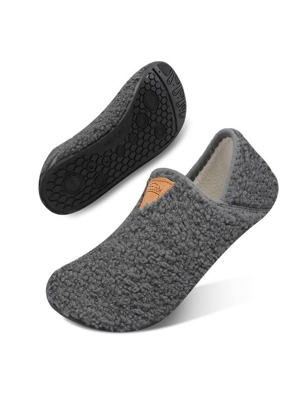 Men's Casual Solid Color Flush Socks Slippers, Non-slip Soft Comfortable Home Slippers, Portable Slippers for Indoor & Hotel Wear