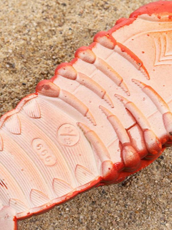 Women's Cute Crab Design Slippers, Casual Soft Comfortable Home Slippers for Beach, Non-slip Slippers for Indoor & Outdoor Wear