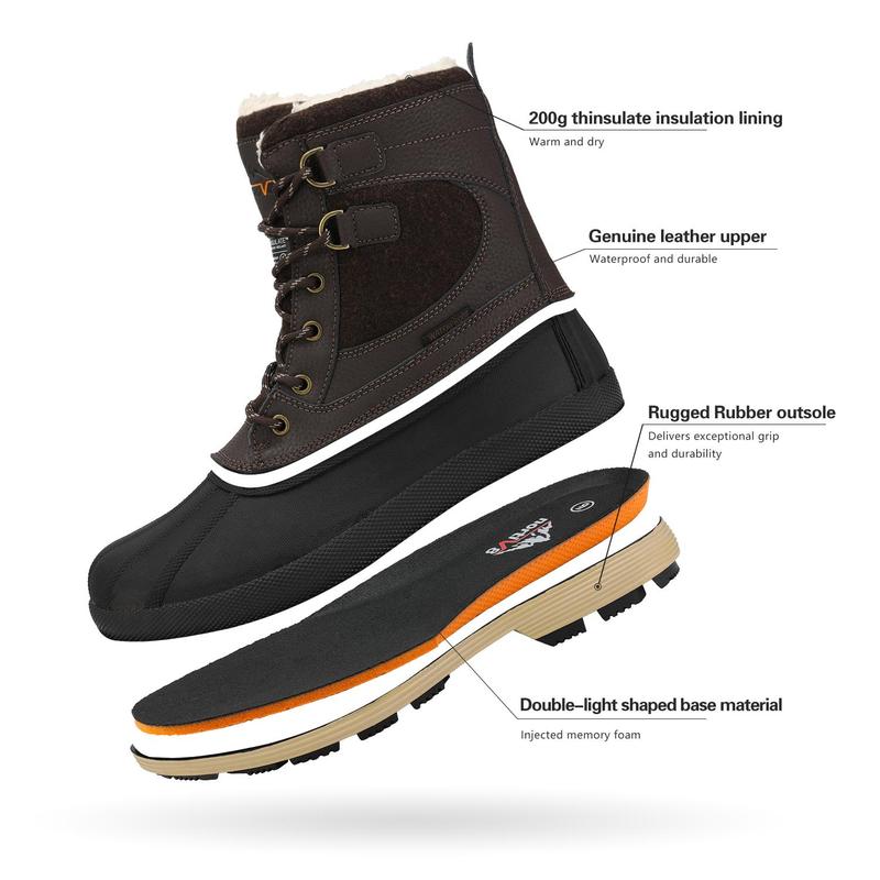 NORTIV8 Insulated Waterproof Snow Boots