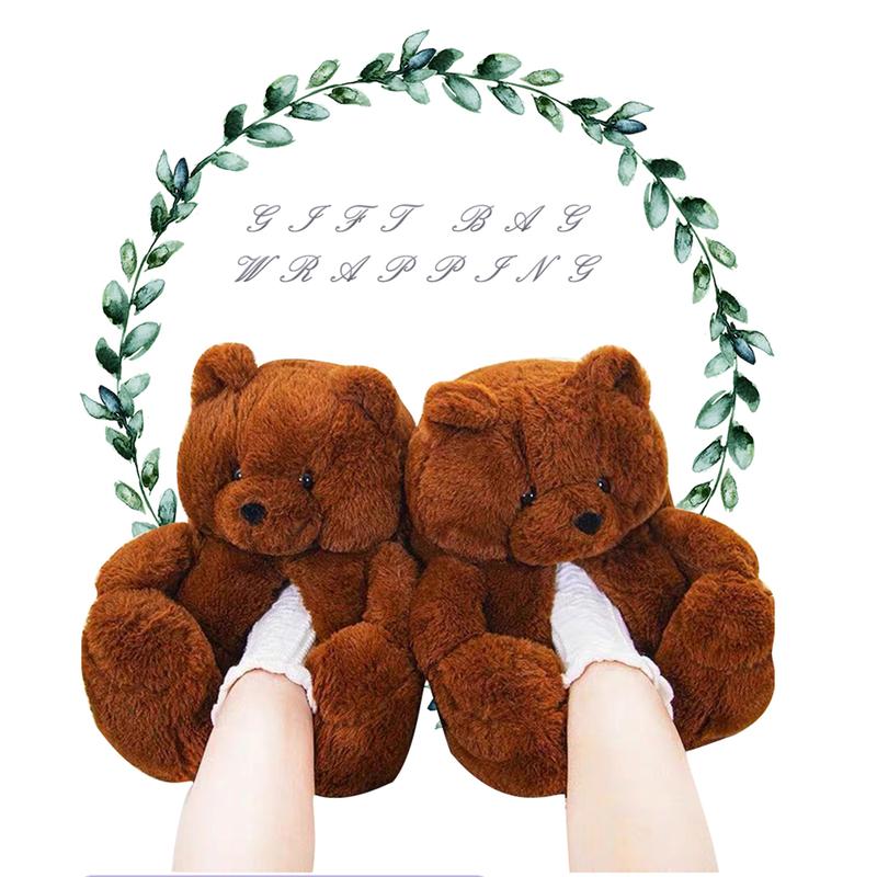 shoes for Women Cotton Plush adult Slipper bear slippers House slippers