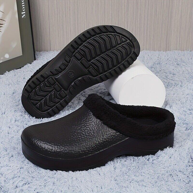 Men's Shoes Kitchen Chef Shoes Leather Comfortable Waterproof Non-slip Work Shoe