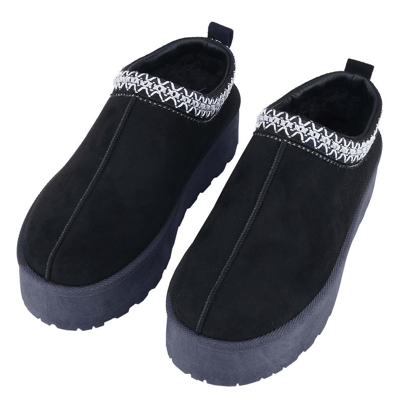 Belovely  Women's Slip-On Closed Toe Sandals | Casual Street Style Slides | Fluffy Comfortable Indoor Slippers  Walking Shoes Footwear