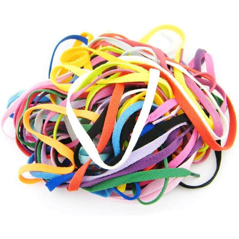 15 Pairs 45" Flat Coloured Athletic Shoe Laces for Sneakers Skate Shoes Boots and Sport Shoes