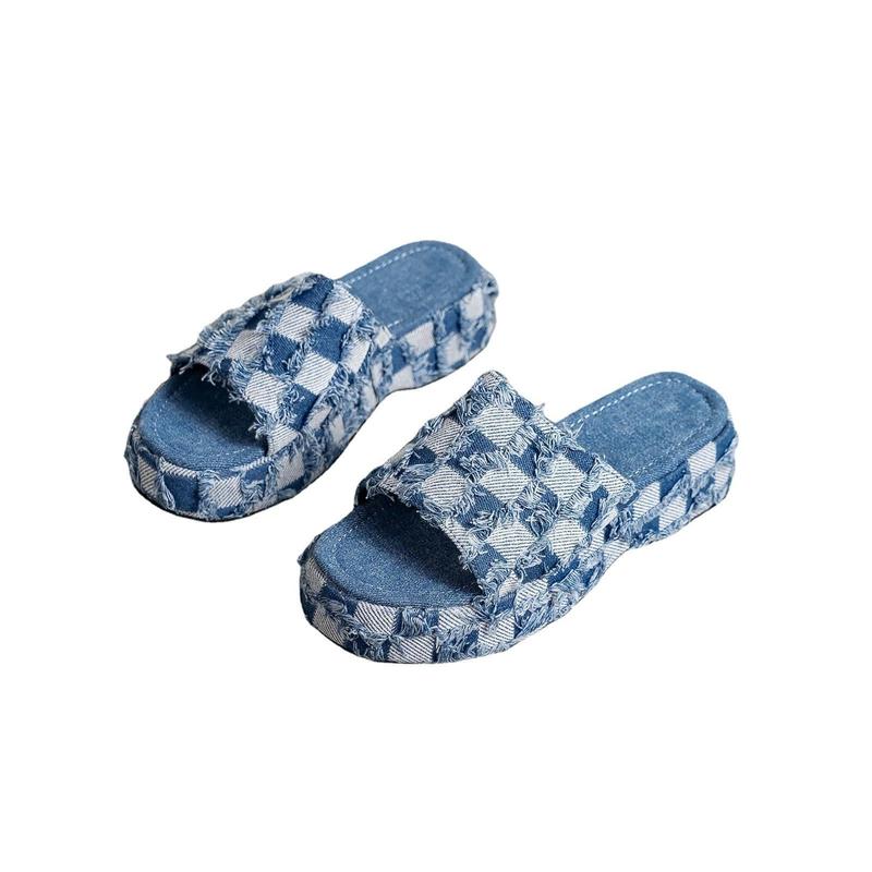 Women Sandals Platform Lightweight Non Slip Summer Casual Open Toe Slides Fashion Dressy