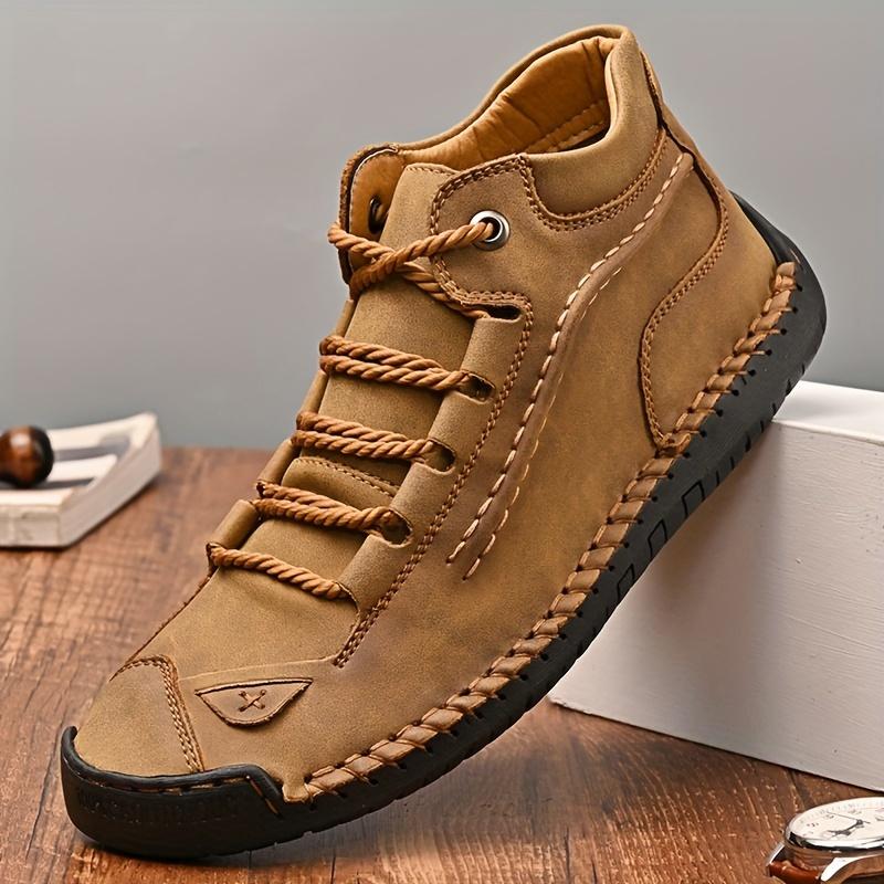 MMen's Boots - Large Size, Zipper Ankle Boots For Casual, Outdoor, And Work Wear, Spring & Autumn Footwear Boy