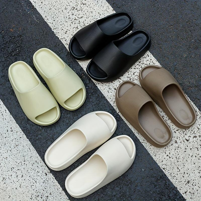 Men's Casual Sandal Slippers, Comfortable and Non-Slip Platform Open Toe Beach Slippers, Suitable for Indoor and Outdoor Walking, Summer Slippers