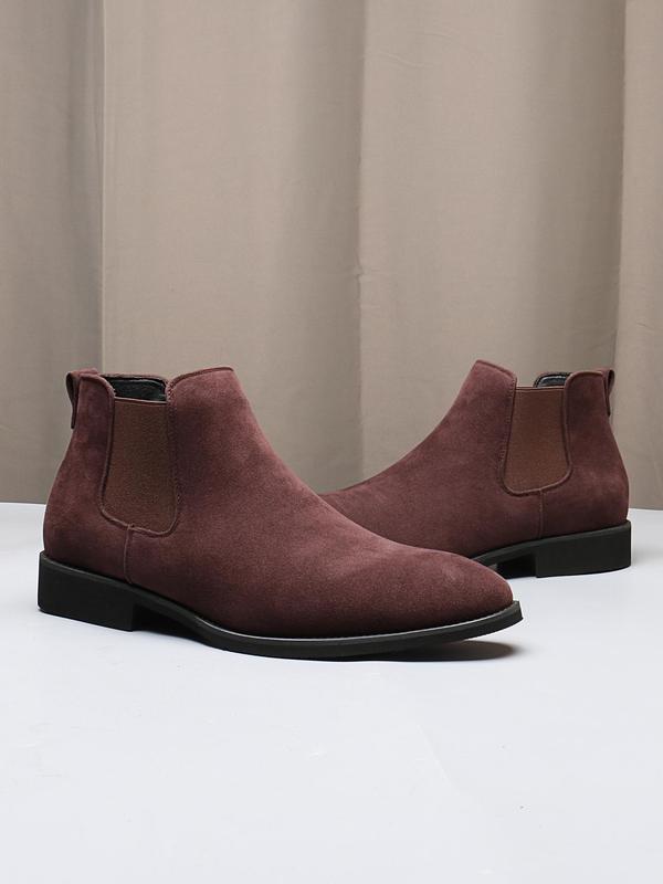 Men's Fashionable Solid Color Chelsea Boots, Casual Comfortable Ankle Boots for Daily Wear, Fashion Shoes for Party, Daily Wear