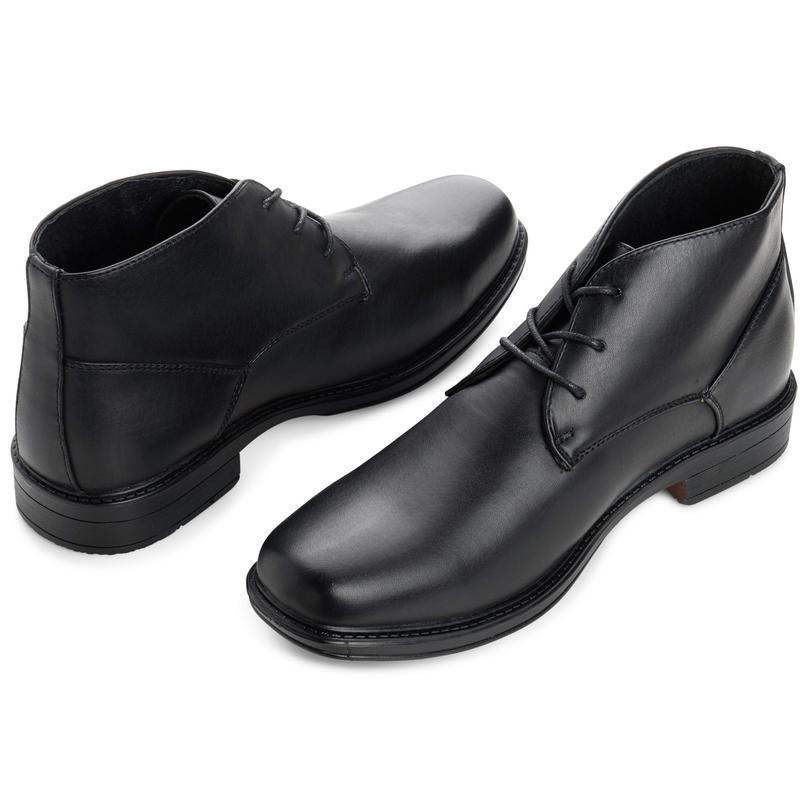 Alpine Swiss Mens Leather Lined Dressy Ankle Boots