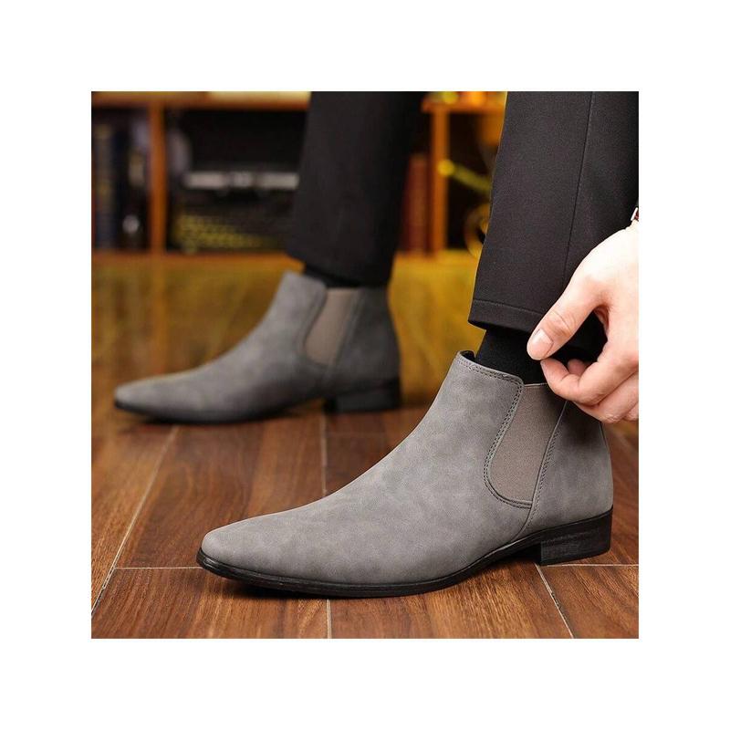 Men's Chelsea Boots, British Retro Short Boots, Casual Men's Shoes, Suitable For Outdoor Leisure, Business Parties, Daily Life