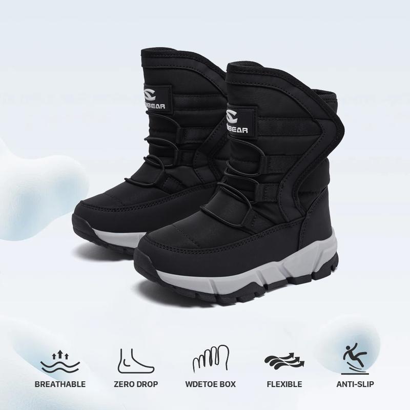 HOBIBEAR  women and men Snow Boots Anti-Slip Waterproof Outdoor Shoes Winter Snow Boots Warm Fur Lined Comfortable Shoes for Women