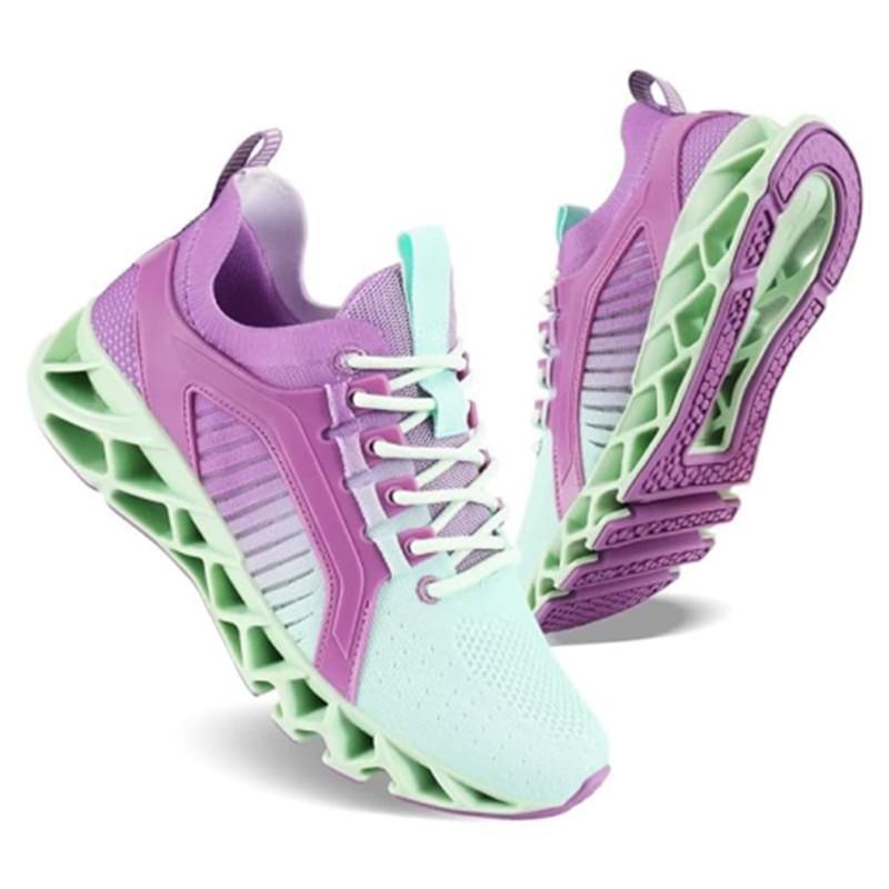 Womens Breathable Walking Tennis Running Shoes Blade Fashion Sneakers Women's Running Shoes Non Slip Athletic Tennis Walking Blade Type Sneakers