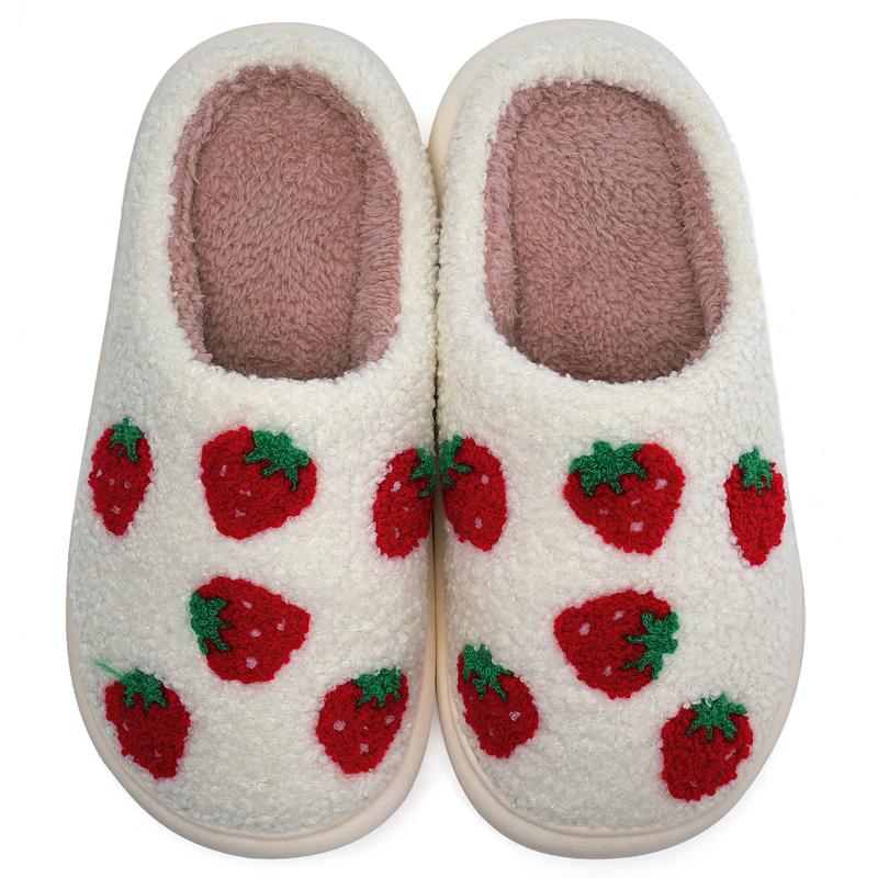 BlackFriday WateLves Women's Pattern Warm Memory Foam Slippers | Christmas Gift for Women Mom Girlfriend Daughter | Comfortable Cotton House Shoes | Lightweight Fuzzy Slippers | Slippers with Personalization Sticker Letters A to Z | Footwear Walking Shoes