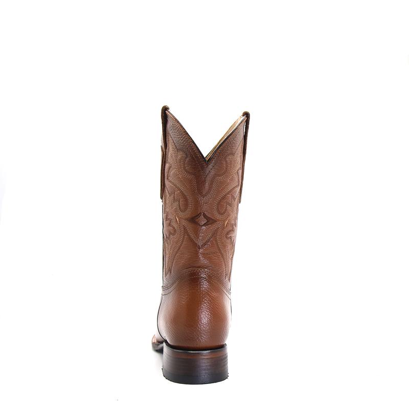 2555013158 -  Men's Vaquero Signature Rodeo Square Toe Boots Flor Entera Canela Difuminado