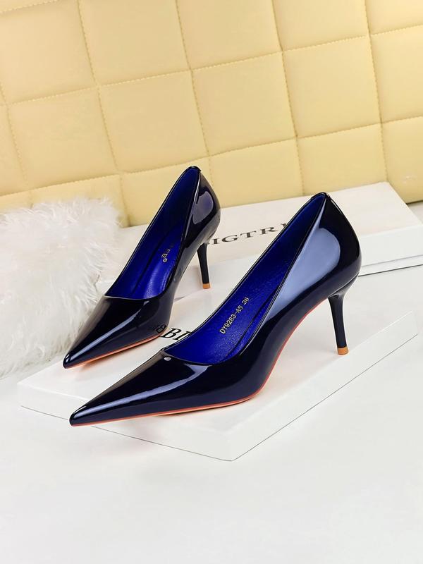 Women's Solid Color Stiletto Heels, Elegant Pointed Toe High Heels for Party, Daily Clothing Decor, Fashionable Shoes for Women & Girls