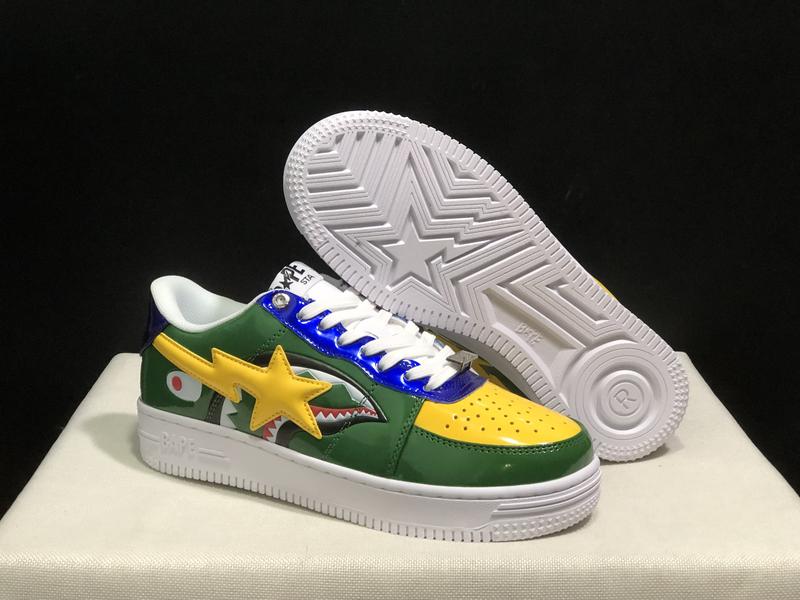 Bape A BATHING APE STA Multi style logo retro low top trendy casual board shoes for men and women