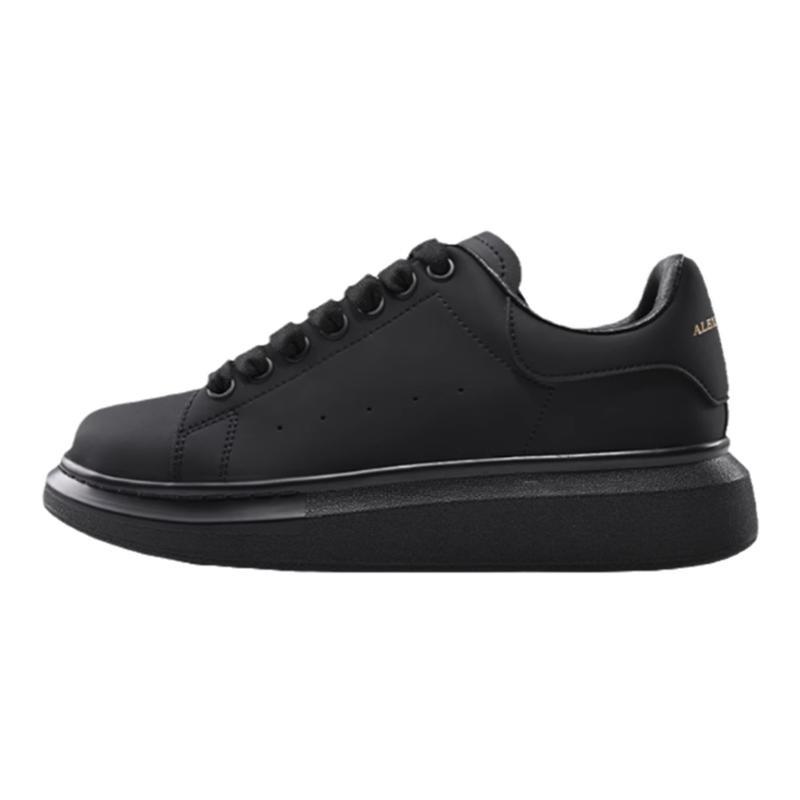 McQueen MCQ mirror silver tail platform heightening white shoes casual lace-up board shoes men and women the same heightening shoes casual board shoes sports style