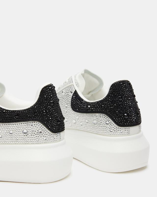 Steve Madden GASP SILVER MULTI RHINESTONES Sneakers