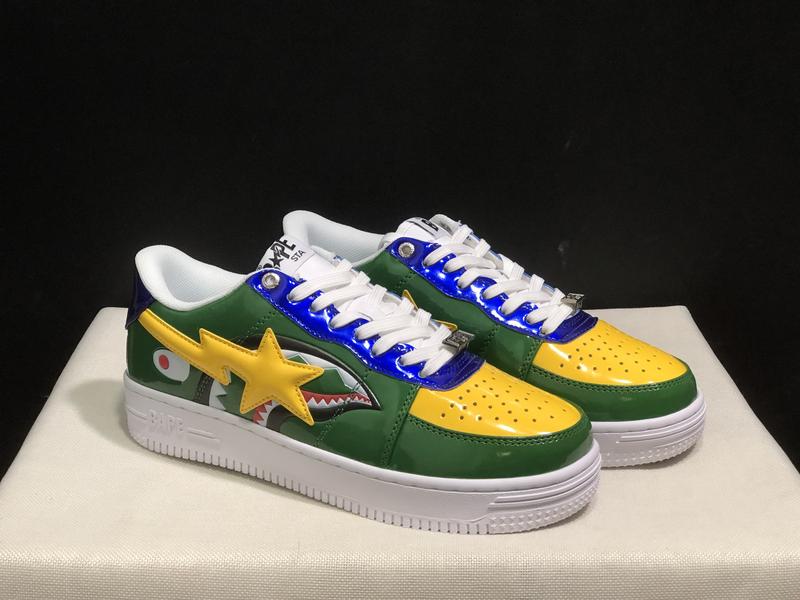 Bape A BATHING APE STA Multi style logo retro low top trendy casual board shoes for men and women