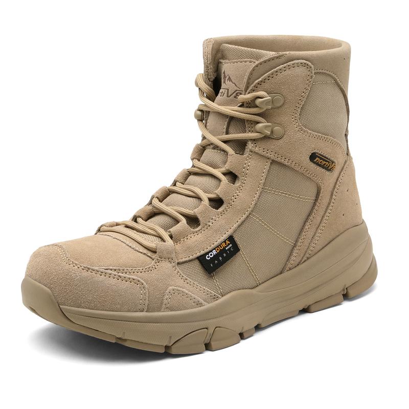 NORTIV8 Men's Lightweight & Comfortable Military Tactical Leather Boots