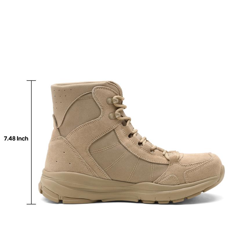 NORTIV8 Men's Lightweight & Comfortable Military Tactical Leather Boots