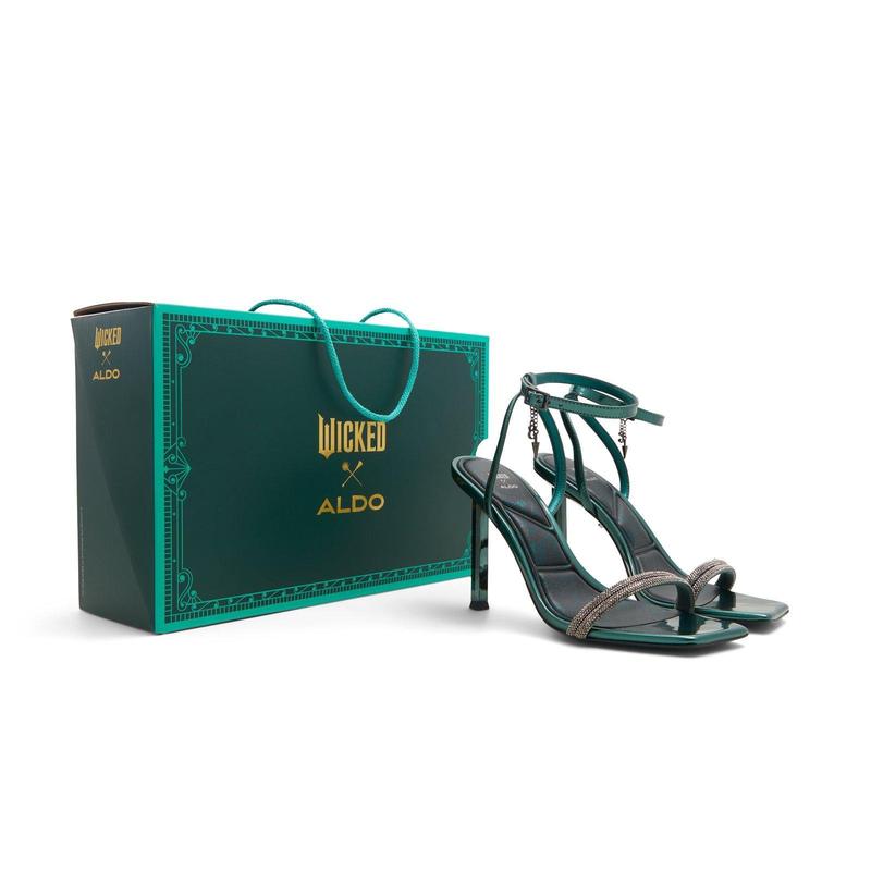 Wicked x ALDO Bewitching Ladies Green Heeld Sandal Footwear Girl