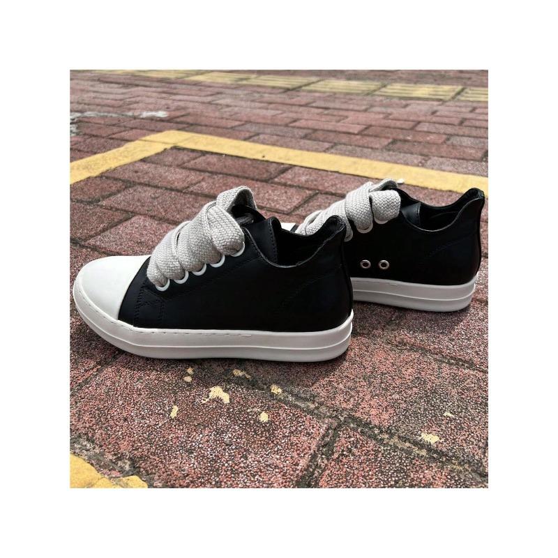 Low-Top Lace-Up Round Toe Chunky Sole Casual Athletic Sneakers