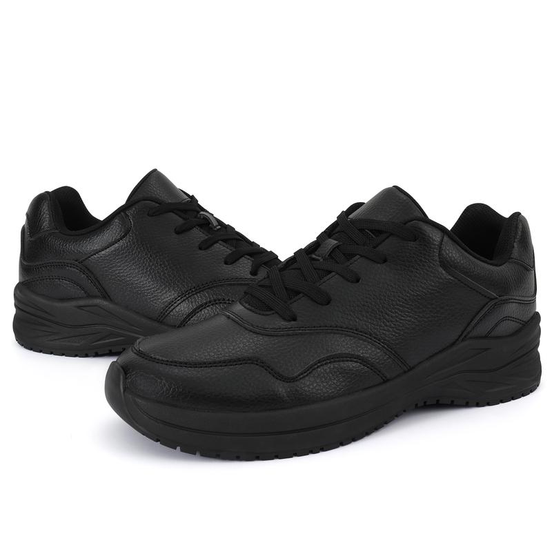 Mens Non Slip Work Shoes Slip On Water Resistant Walking Sneakers Zapatos Trabajo Waterproof Food Service Chef Kitchen