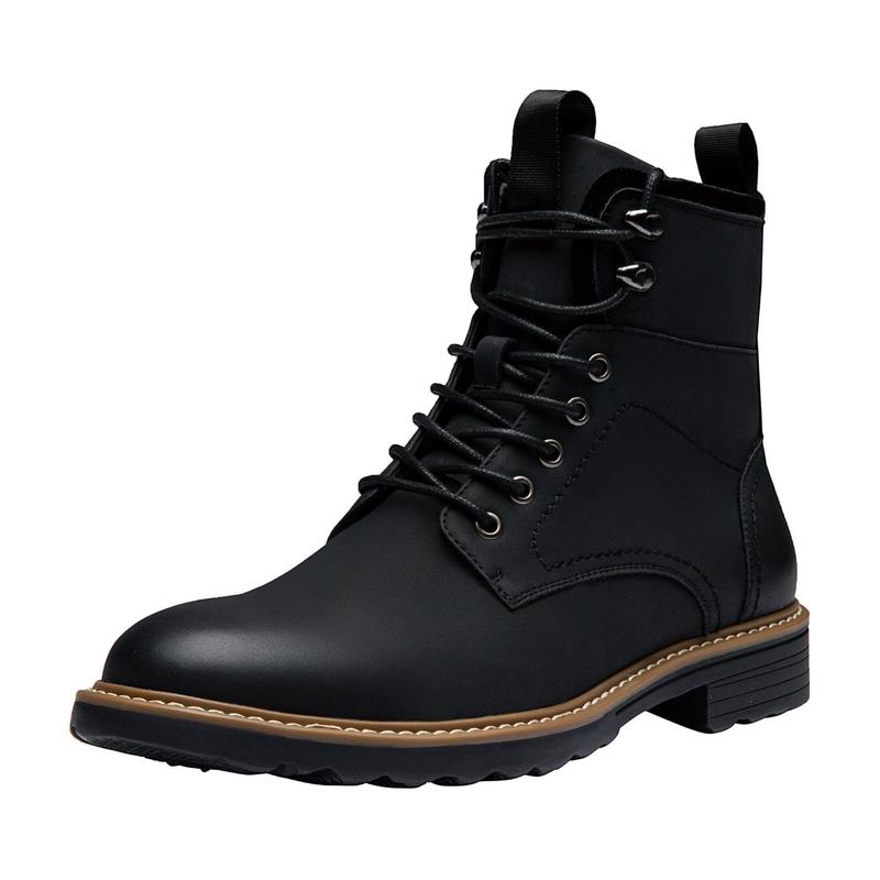 Boots for Men Casual Waterproof Mens Boots Retro Lace Up Motorcycle boots Shoes Boy Footwear