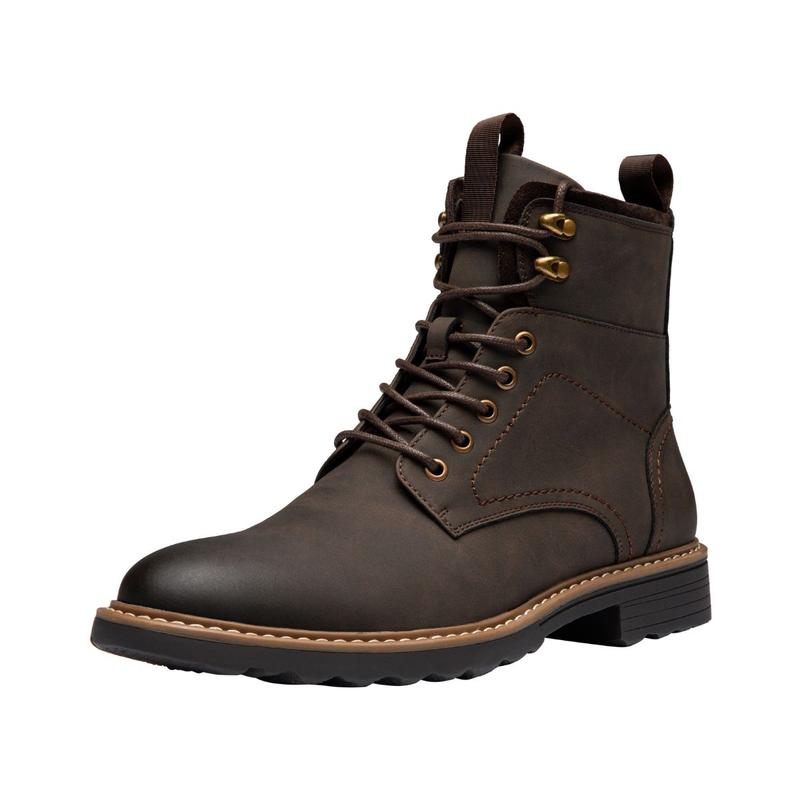 Boots for Men Casual Waterproof Mens Boots Retro Lace Up Motorcycle boots Shoes Boy Footwear