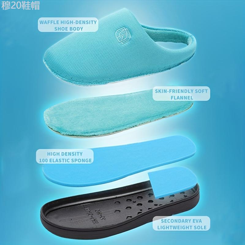 Unisex Memory Foam Warm Plush Cozy Slip On Casual Couple Slippers, House Shoes, Valentine's Day Footwear Flipflop