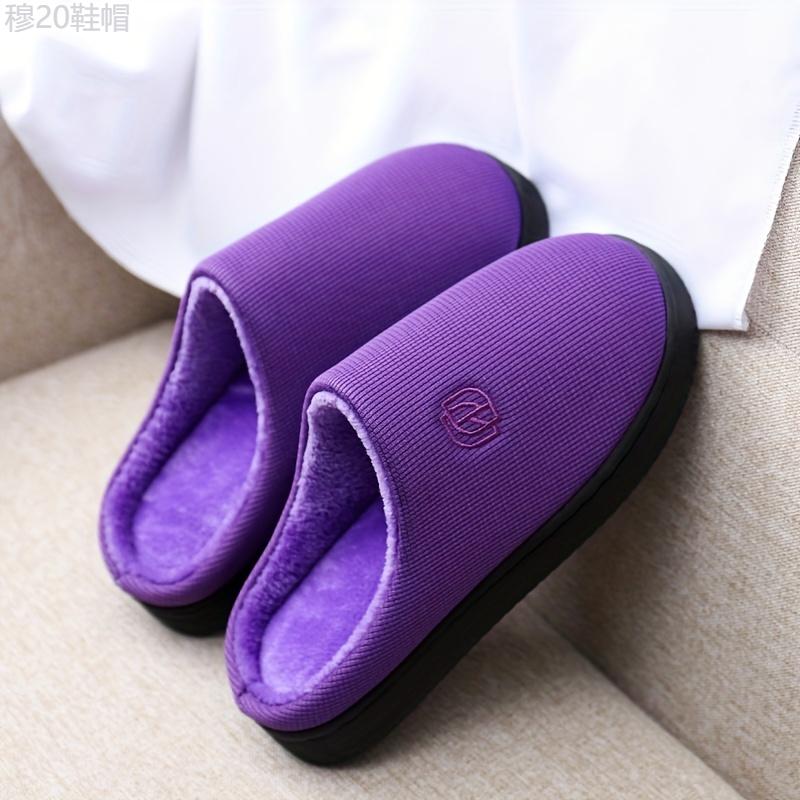 Unisex Memory Foam Warm Plush Cozy Slip On Casual Couple Slippers, House Shoes, Valentine's Day Footwear Flipflop