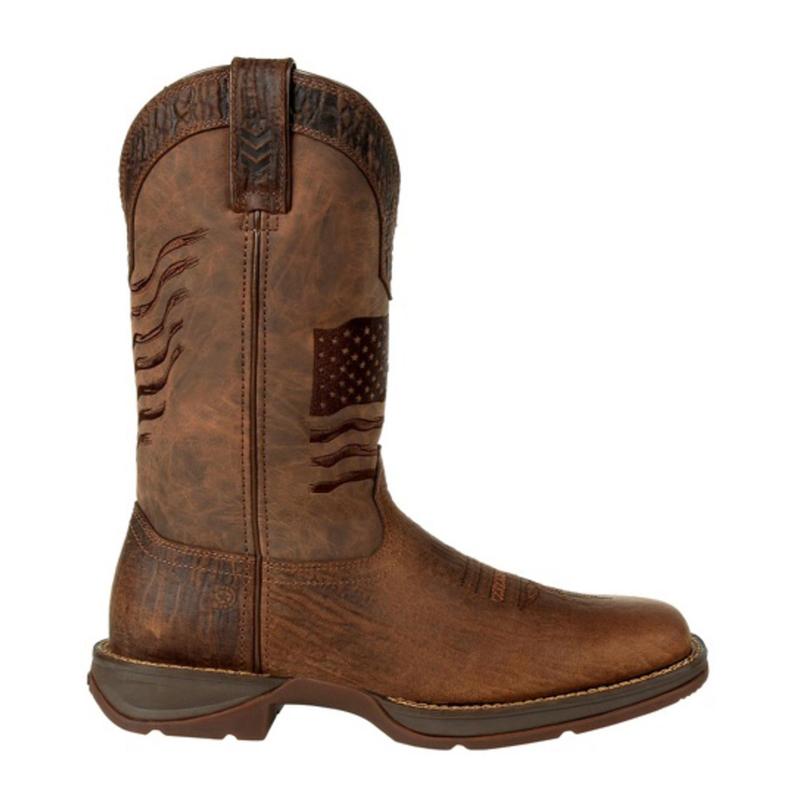 Durango Men's Rebel Flag Western Performance Boot Square Toe - Ddb0314