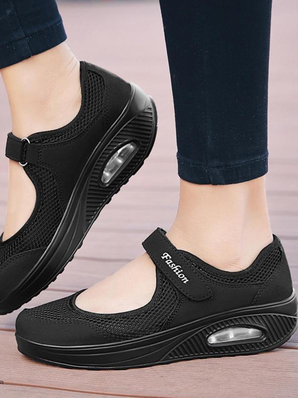 Women's Summer 2024 Letter Pattern Low Top Sneakers for Beach Holiday Vacation, Round Toe Slip on Shoes for Outdoor, Breathable Non-slip Walking Shoes