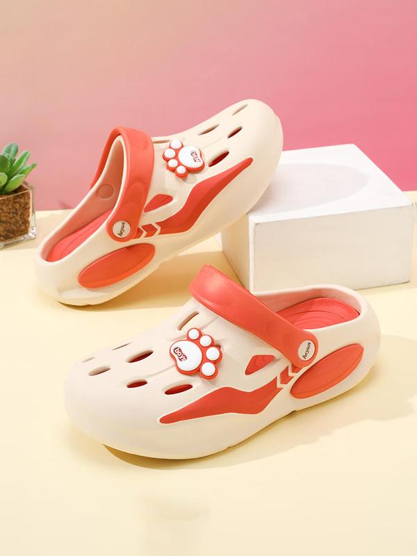 Women's Cartoon Paw Design Clogs, Casual Comfortable Anti-slip Outdoor Slippers, Female All-match Minimalist Clogs for Summer for Women & Girls