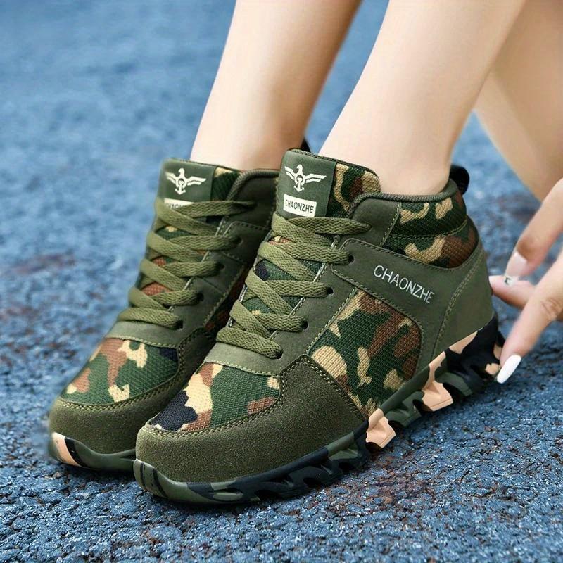 [Customer Favorite] Women's Camo Running Sneakers - Lightweight, Breathable & Durable with Fashion Lace-Up Design for All Seasons