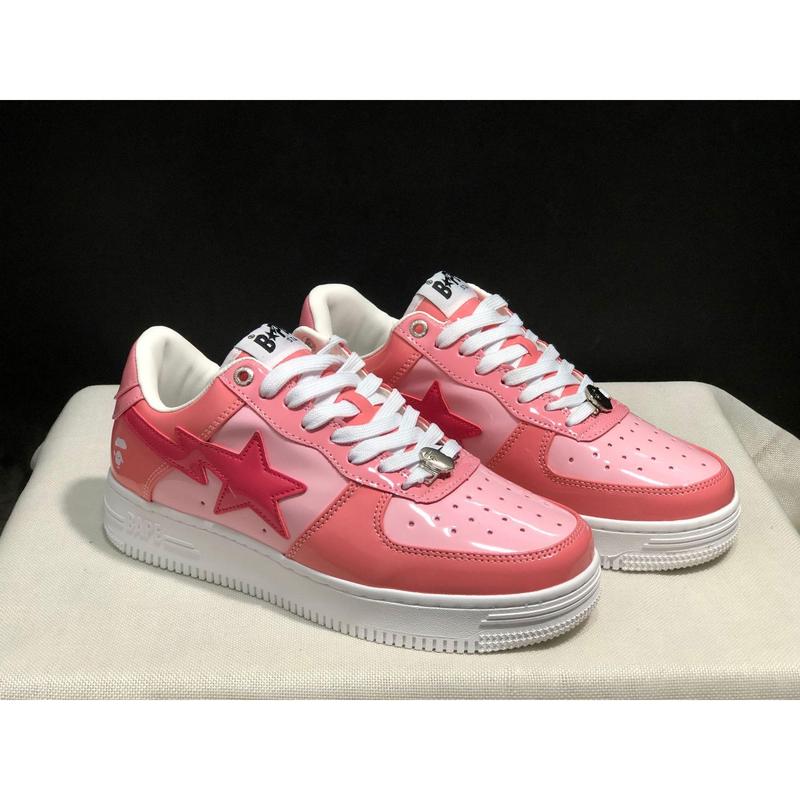 A BATHING low-top casual lace-up fashionable sneakers for men and women. fashionable skate