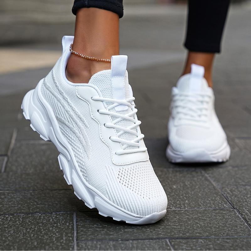 Women's four seasons casual fashionversatile casual sportsshoesbreathable running shoes,lightweightmesh fitness shoes, casualnon-slipfitness shoes Walking Shoes Athletic Runner Girl