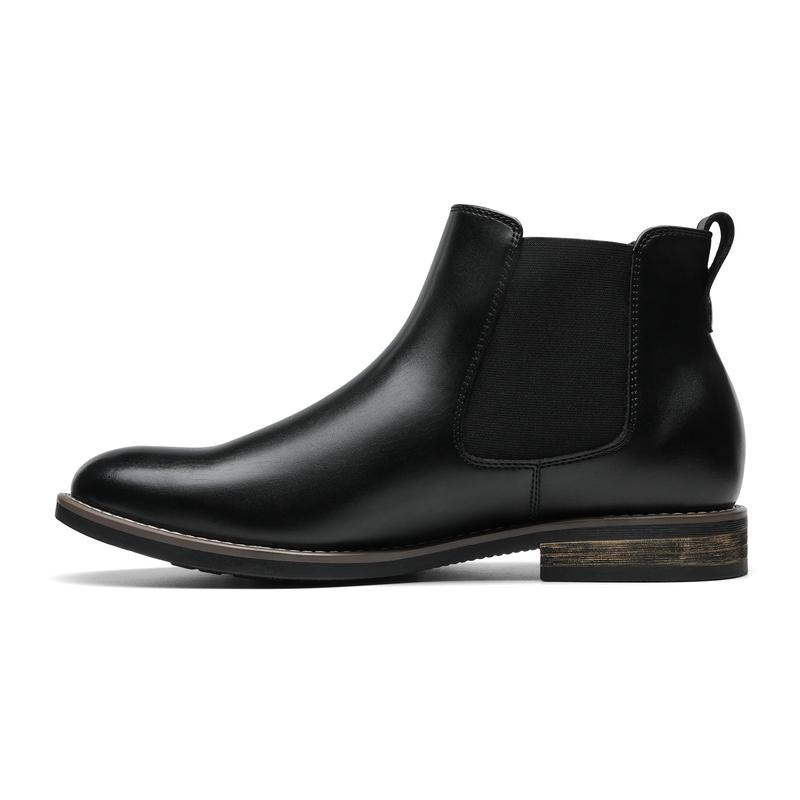 Bruno Marc Men's Vegan Leather Dress Chelsea Boots