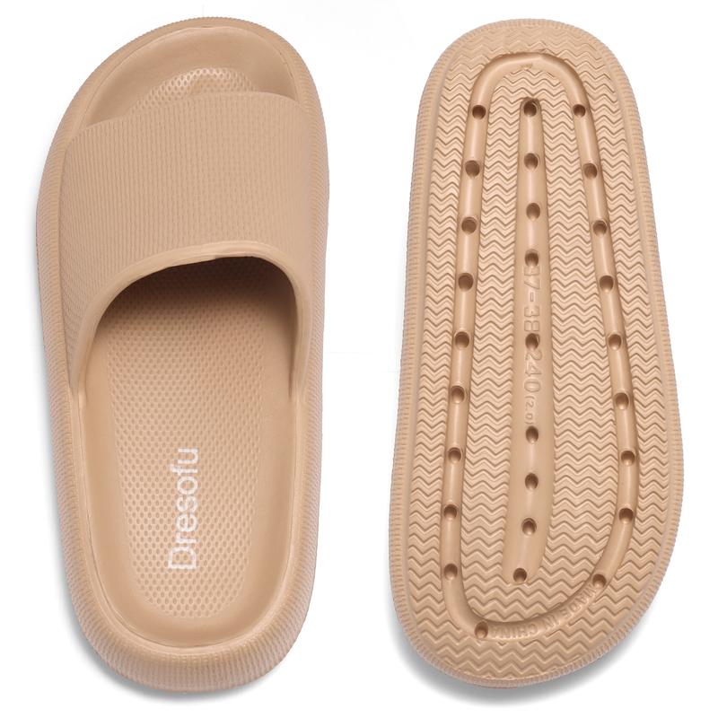 Women Men Cloud Slippers Non-Slip Cushioned Pillow Sandals with Thick Sole for Shower Bathroom Indoor Use Footwear Flipflop