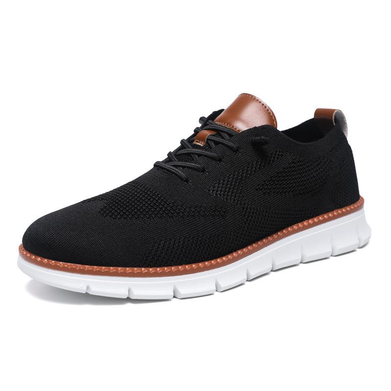 Men’s Mesh Sneakers Oxfords Business Casual Walking Shoes Tennis Comfortable, Sporty Lightweight Breathable Running Shoes For Exercise & Daily Wear