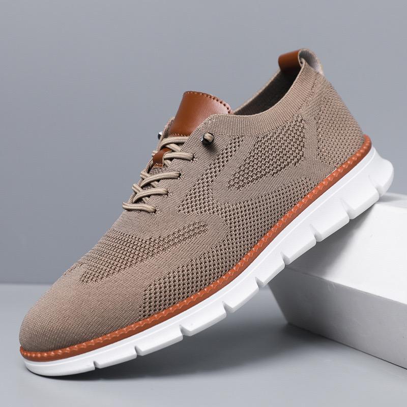 Men’s Mesh Sneakers Oxfords Business Casual Walking Shoes Tennis Comfortable, Sporty Lightweight Breathable Running Shoes For Exercise & Daily Wear